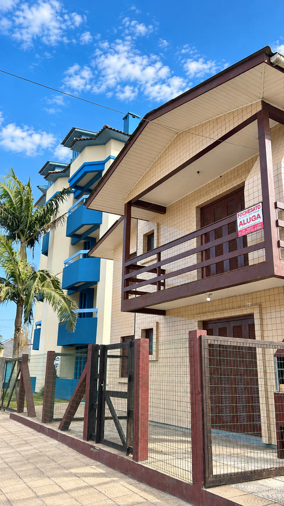 Fachada de apartamentos para temporada em Arroio do Sal